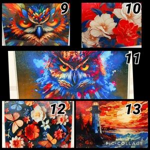 Vibrant decorative cutting boards